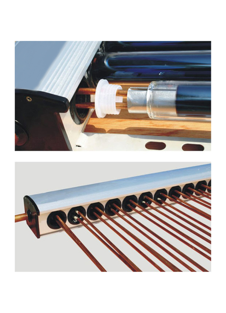 Colector solar de tubo en U de tubo de vacío 47/1500 